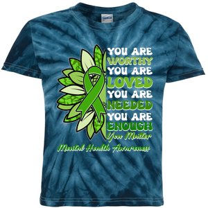 Mental Health Awareness You Matter Kids Tie-Dye T-Shirt