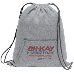 Mens Home Alone OHKAY Plumbing & Heating Sweatshirt Cinch Pack Bag