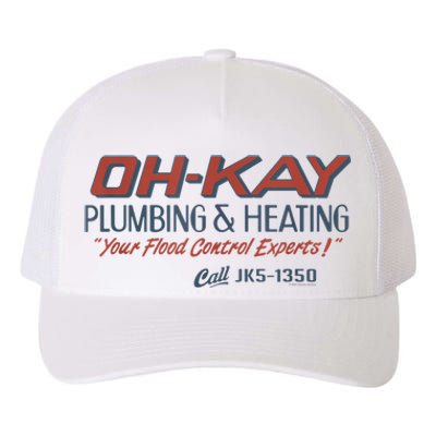 Mens Home Alone OHKAY Plumbing & Heating Yupoong Adult 5-Panel Trucker Hat