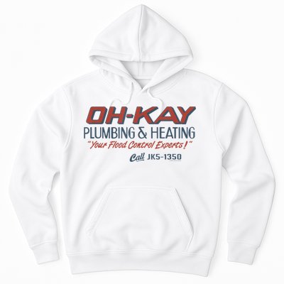 Mens Home Alone OHKAY Plumbing & Heating Hoodie