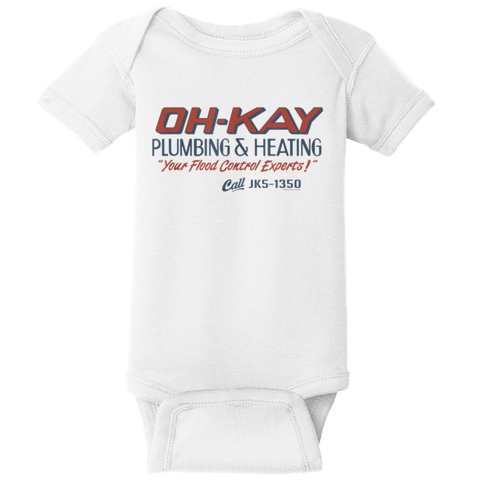 Mens Home Alone OHKAY Plumbing & Heating Baby Bodysuit