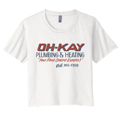 Mens Home Alone OHKAY Plumbing & Heating Crop Top