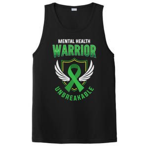 Mental Health Awareness Or Tal Health Warrior Unbreakable Gift PosiCharge Competitor Tank