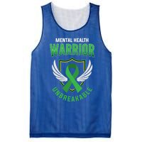 Mental Health Awareness Or Tal Health Warrior Unbreakable Gift Mesh Reversible Basketball Jersey Tank