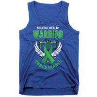 Mental Health Awareness Or Tal Health Warrior Unbreakable Gift Tank Top