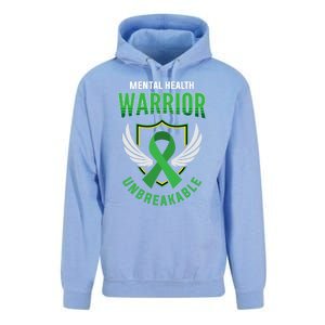 Mental Health Awareness Or Tal Health Warrior Unbreakable Gift Unisex Surf Hoodie