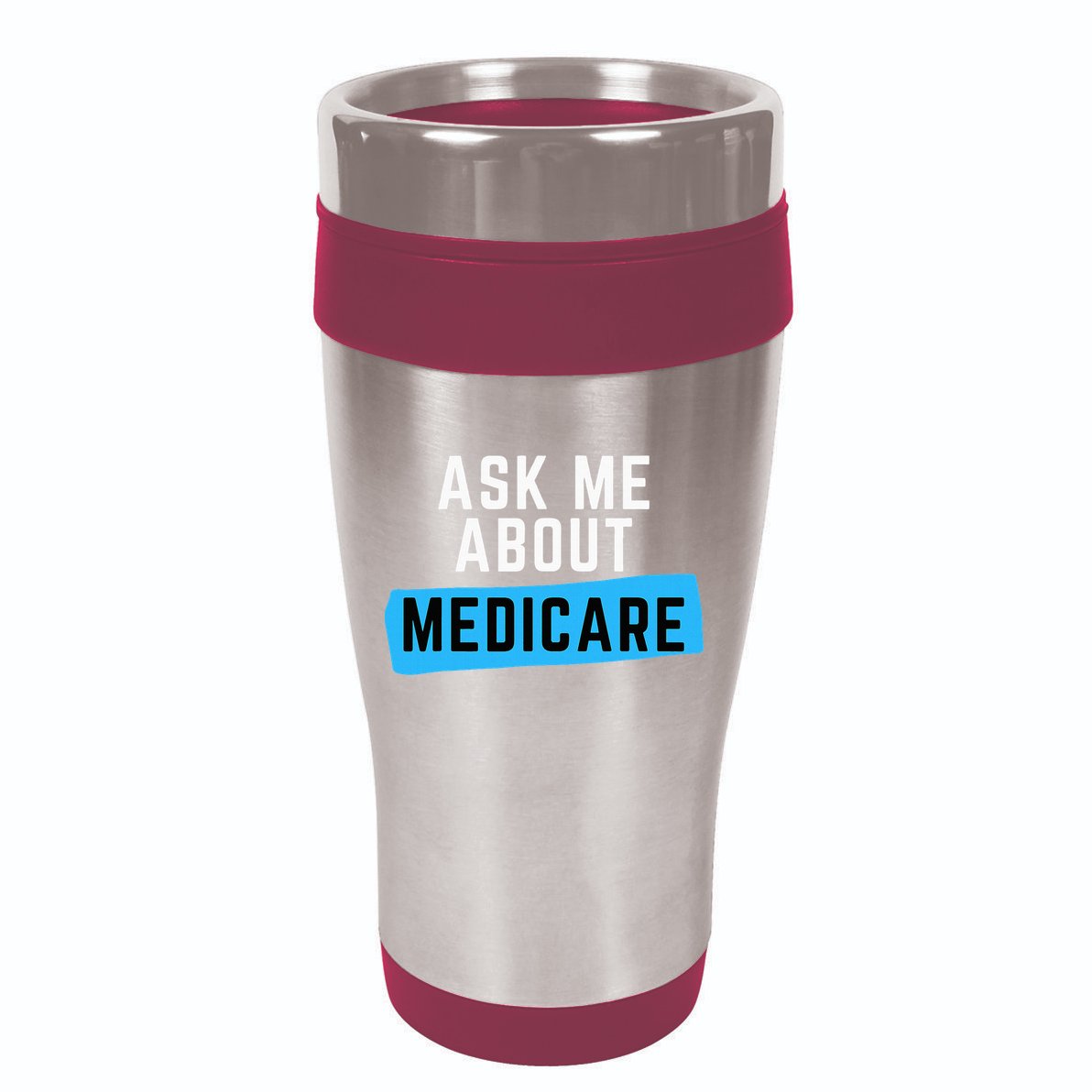 Medicare Health Ask Me About Medicare 16oz Travel Tumbler