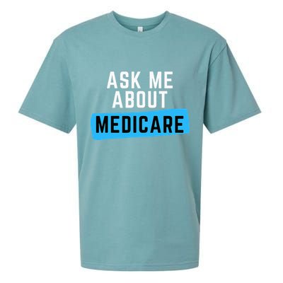 Medicare Health Ask Me About Medicare Sueded Cloud Jersey T-Shirt