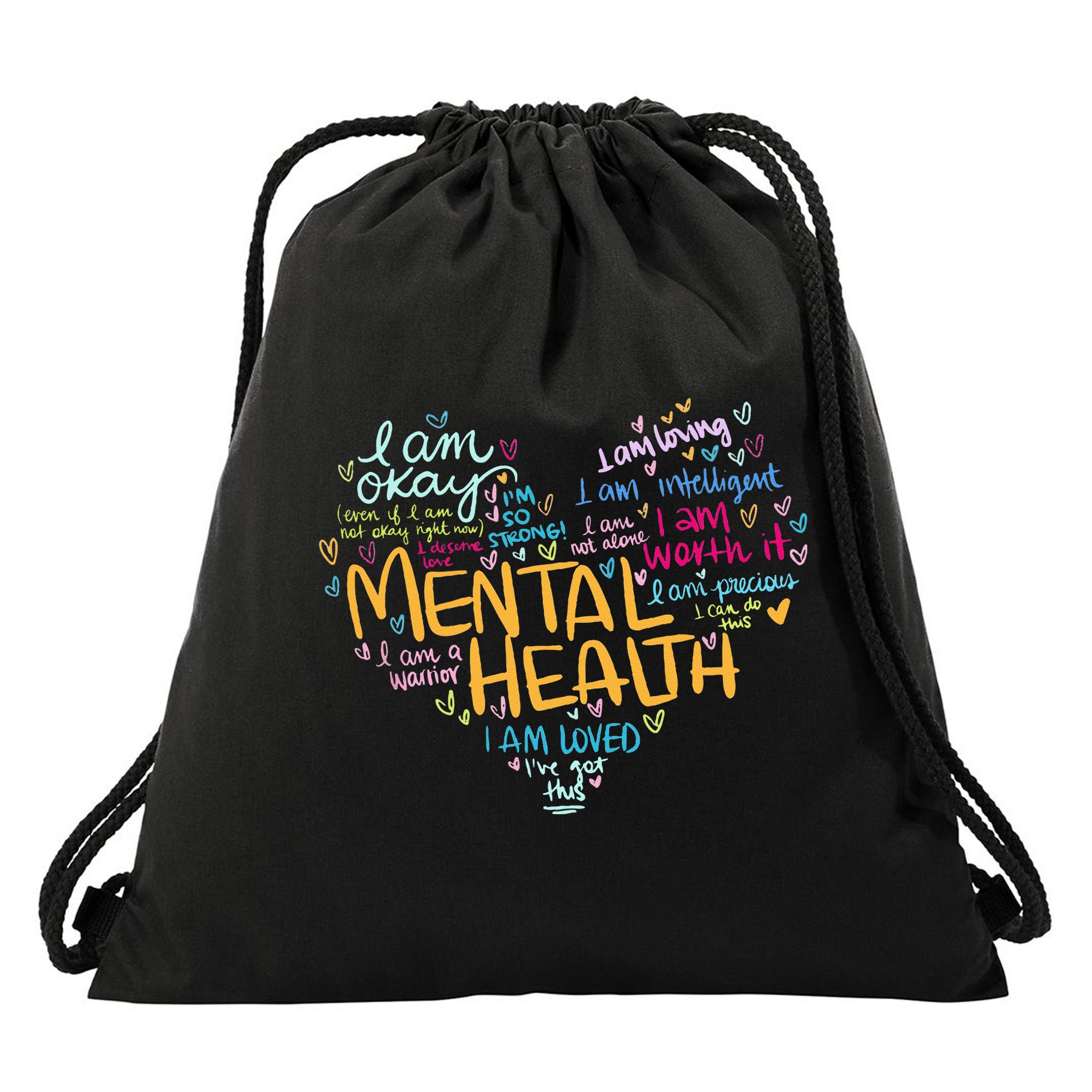Mental Health Awareness Gifts Depression Drawstring Bag