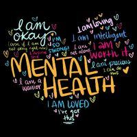 Mental Health Awareness Gifts Depression Drawstring Bag