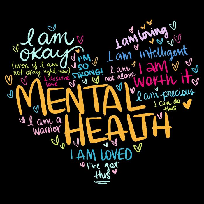 Mental Health Awareness Gifts Depression Drawstring Bag