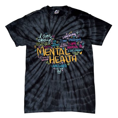 Mental Health Awareness Gifts Depression Tie-Dye T-Shirt