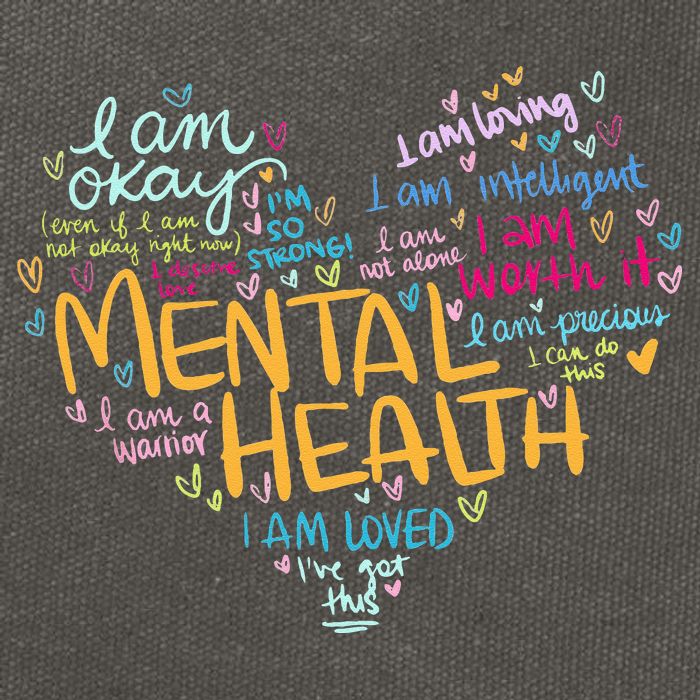 Mental Health Awareness Gifts Depression Cotton Canvas Backpack