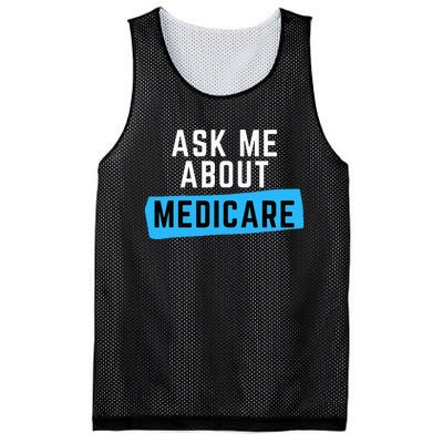 Medicare Health Ask Me About Medicare Mesh Reversible Basketball Jersey Tank