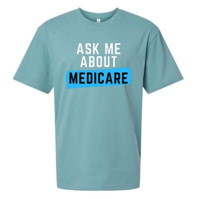 Medicare Health Ask Me About Medicare Sueded Cloud Jersey T-Shirt