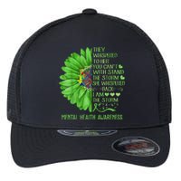 Mental Health Awareness Matters Sunflower I Am The Storm Flexfit Unipanel Trucker Cap