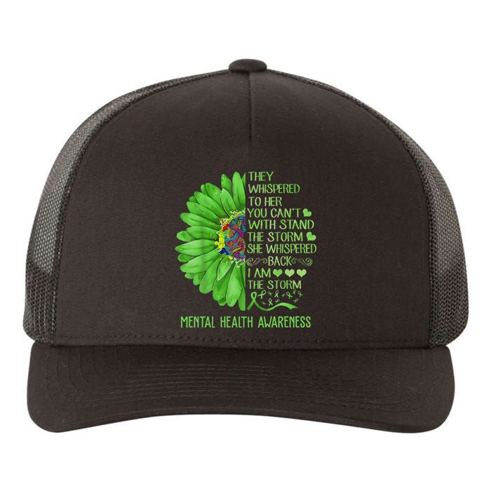 Mental Health Awareness Matters Sunflower I Am The Storm Yupoong Adult 5-Panel Trucker Hat