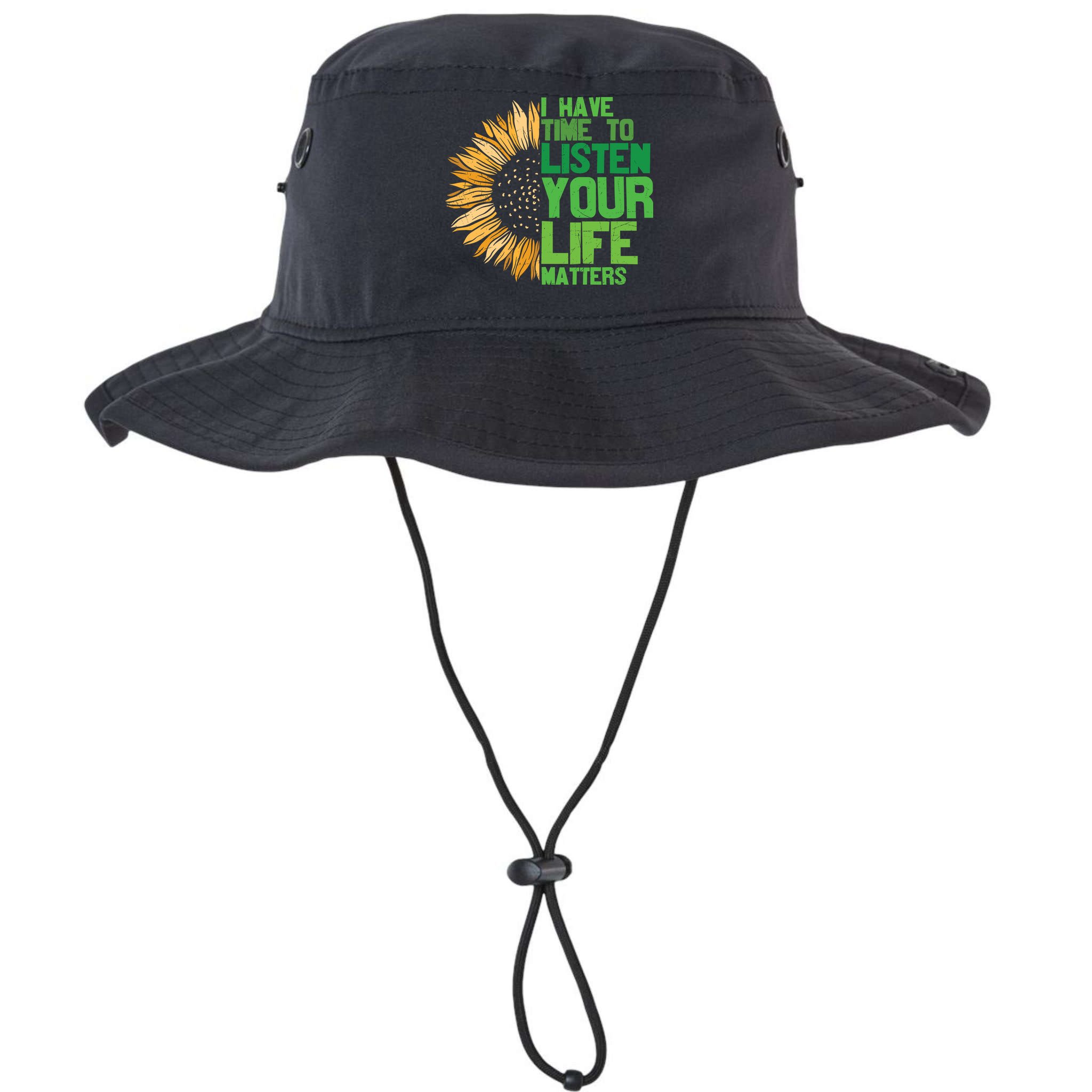 Mental Health Awareness I Have Time To Listen Matter Bucket Hat
