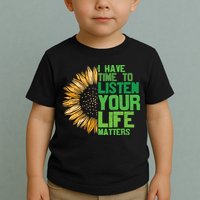 Mental Health Awareness I Have Time To Listen Matter Toddler T-Shirt