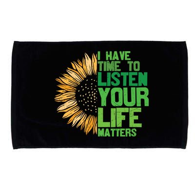 Mental Health Awareness I Have Time To Listen Matter Microfiber Hand Towel