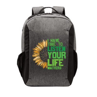 Mental Health Awareness I Have Time To Listen Matter Vector Backpack