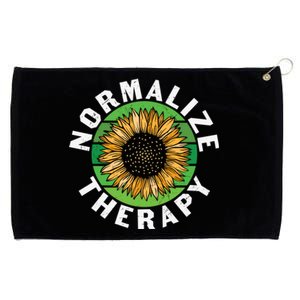 Mental Health Awareness Normalize Therapy Self Improvet Gift Grommeted Golf Towel