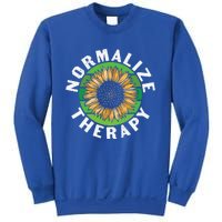 Mental Health Awareness Normalize Therapy Self Improvet Gift Sweatshirt