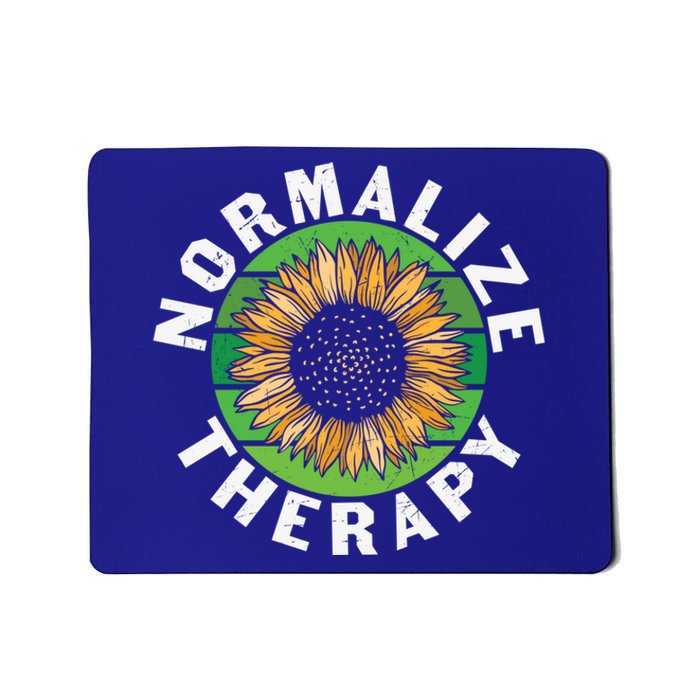 Mental Health Awareness Normalize Therapy Self Improvet Gift Mousepad