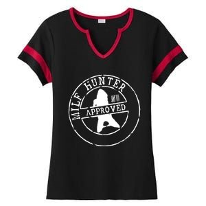 Milf Hunter Approved Ladies Halftime Notch Neck Tee