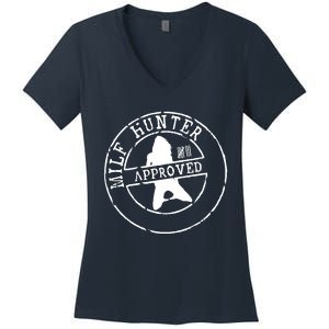 Milf Hunter Approved Women's V-Neck T-Shirt