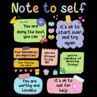 Mental Health Awareness Note To Self Positive Matters Sustainable Bucket Hat