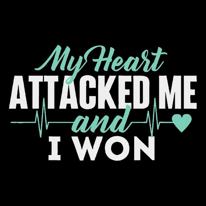 My Heart Attacked Me And I Won Heart Attack Survivor Drawstring Bag