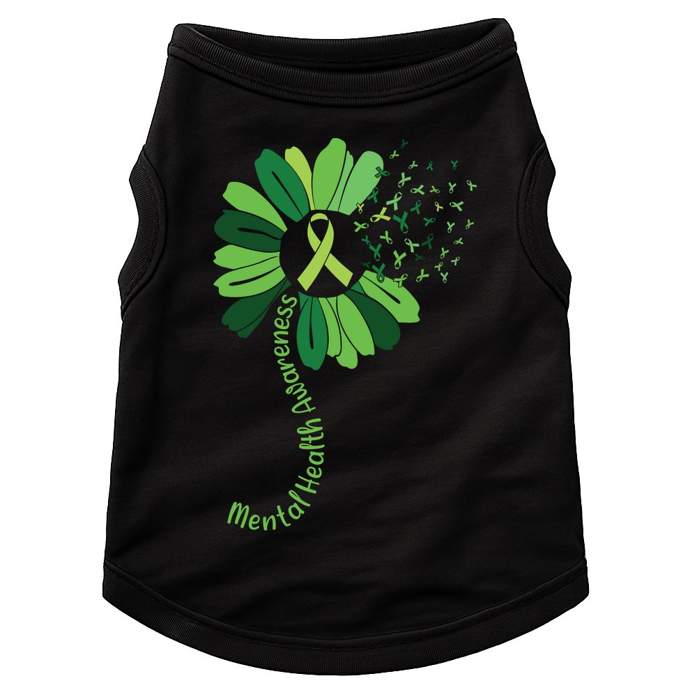 Mental Health Awareness Sunflower Doggie Tank