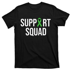 Mental Health Awareness Green Ribbon Support Squad T-Shirt