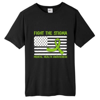 Mental Health Awareness Fight The Stigma Mental Health Tall Fusion ChromaSoft Performance T-Shirt