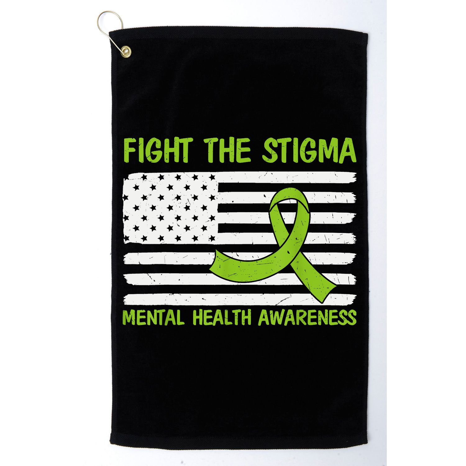 Mental Health Awareness Fight The Stigma Mental Health Golf Towel