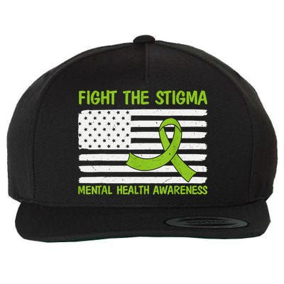 Mental Health Awareness Fight The Stigma Mental Health Wool Snapback Cap
