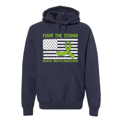 Mental Health Awareness Fight The Stigma Mental Health Premium Hoodie