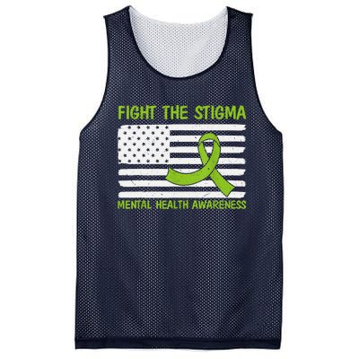 Mental Health Awareness Fight The Stigma Mental Health Mesh Reversible Basketball Jersey Tank