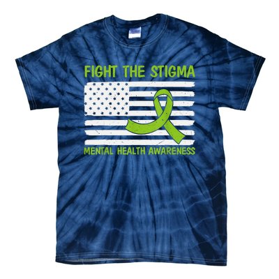 Mental Health Awareness Fight The Stigma Mental Health Tie-Dye T-Shirt