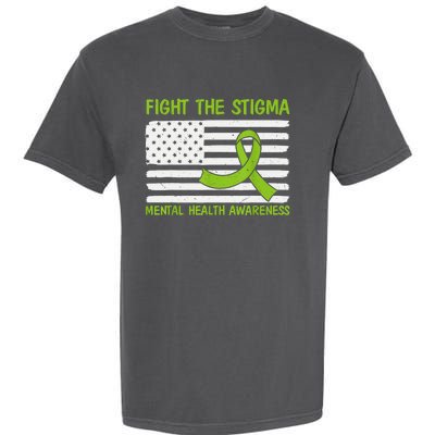 Mental Health Awareness Fight The Stigma Mental Health Garment-Dyed Heavyweight T-Shirt