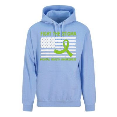 Mental Health Awareness Fight The Stigma Mental Health Unisex Surf Hoodie