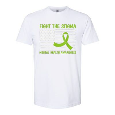 Mental Health Awareness Fight The Stigma Mental Health Softstyle CVC T-Shirt