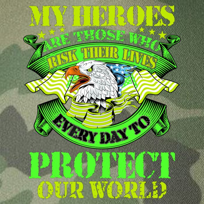 My Heroes Are Those Who Veteran Legacy Tie Dye Trucker Hat