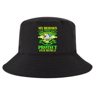 My Heroes Are Those Who Veteran Cool Comfort Performance Bucket Hat