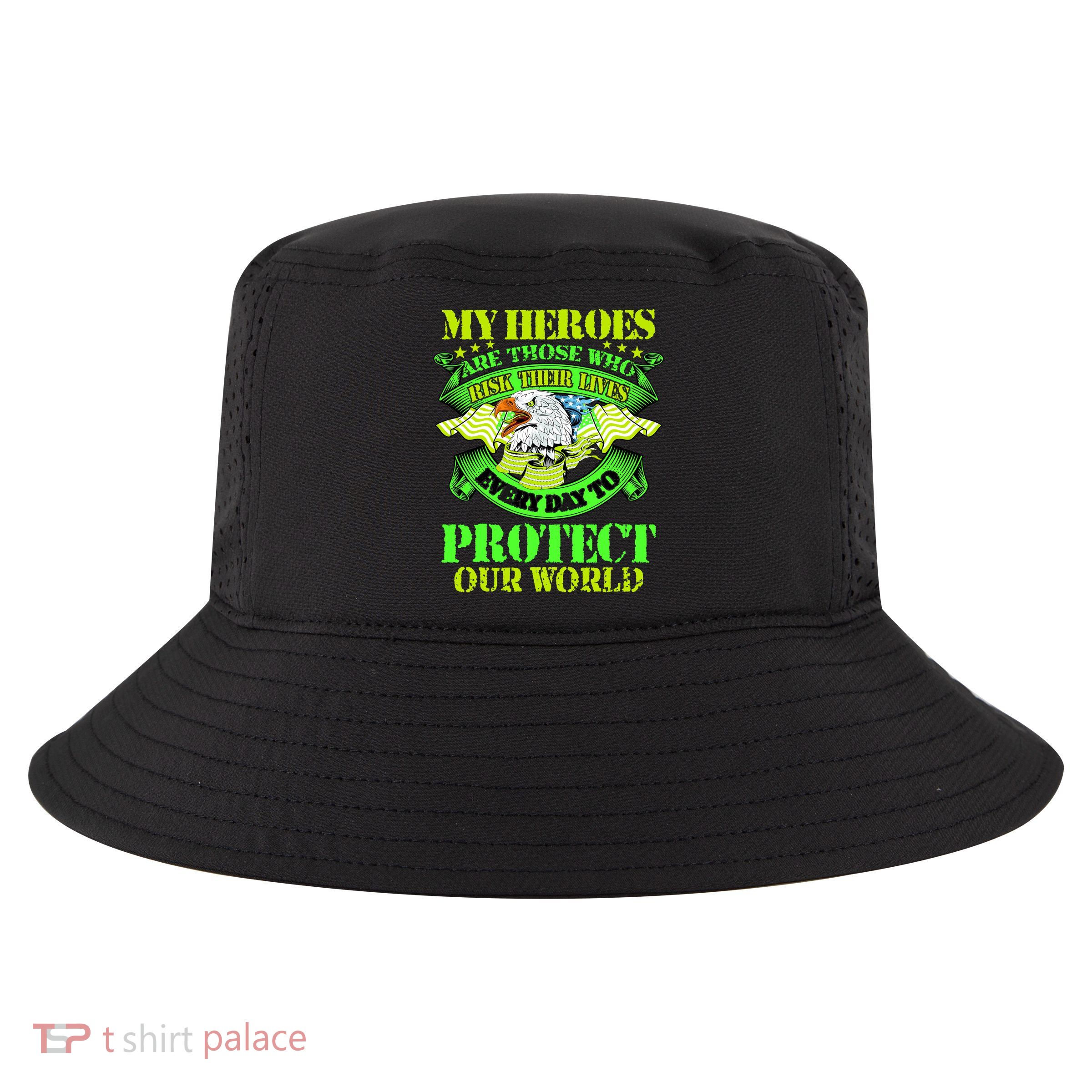 My Heroes Are Those Who Veteran Cool Comfort Performance Bucket Hat
