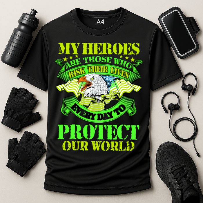 My Heroes Are Those Who Veteran Performance Shirt