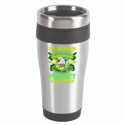 My Heroes Are Those Who Veteran 16oz Travel Tumbler