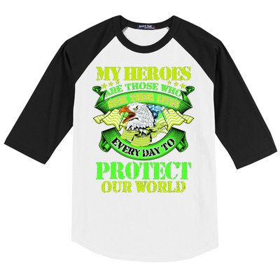 My Heroes Are Those Who Veteran Baseball Sleeve Shirt