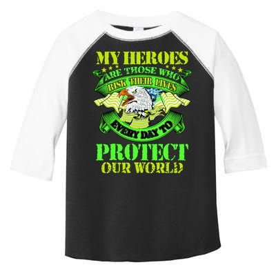 My Heroes Are Those Who Veteran Toddler Fine Jersey T-Shirt